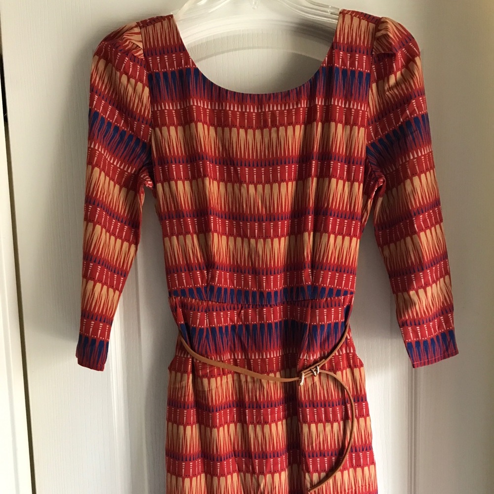 Pink Owl printed dress